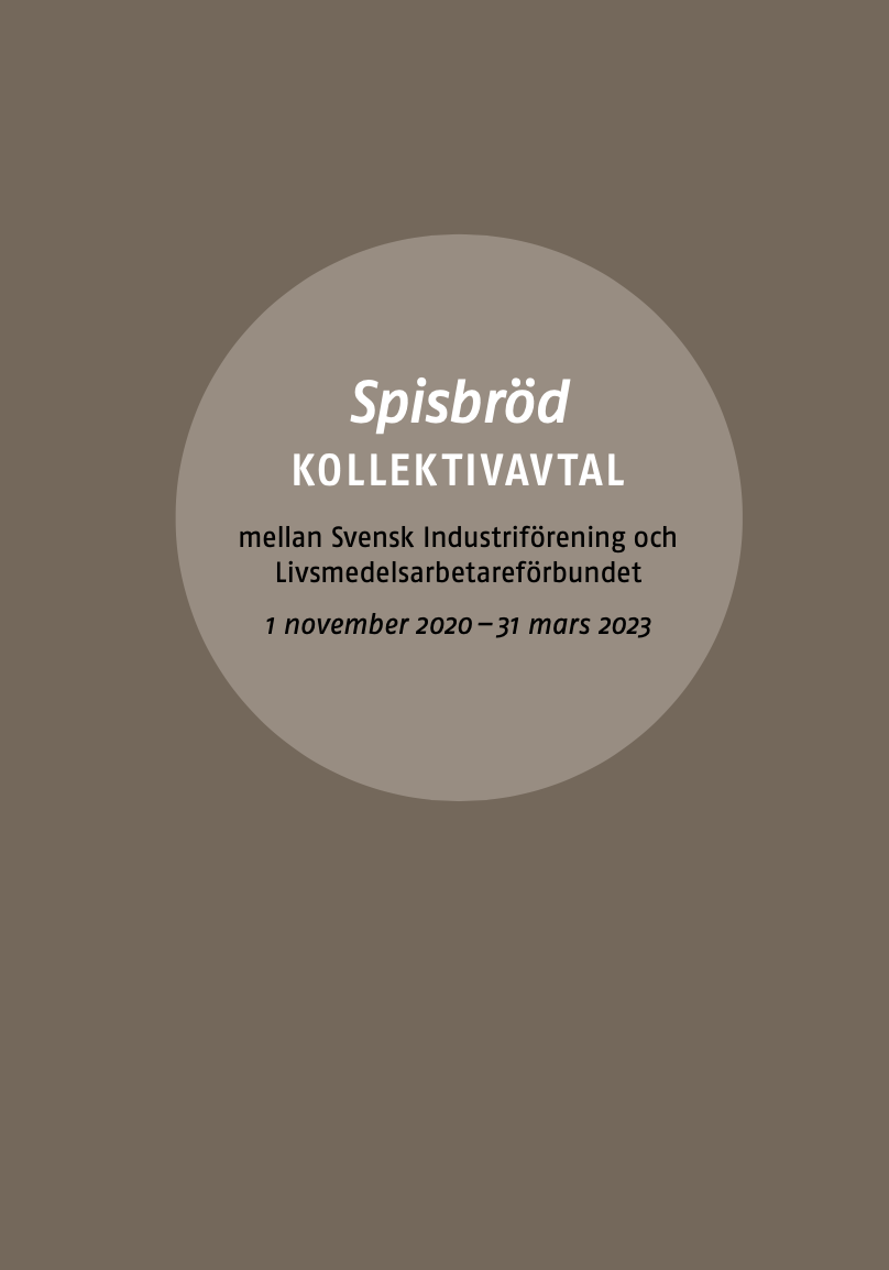 Framsida spisbrödsavtal